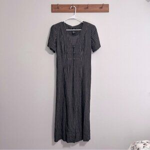 Vintage Plaid Maxi Dress by Brett Alixander Size 8